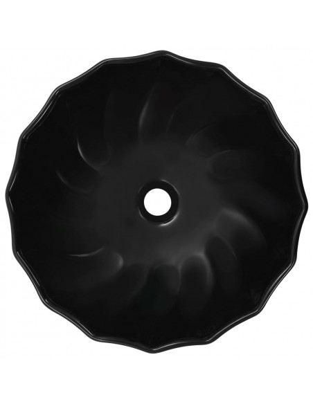 Lavandino 46x17 cm in Ceramica Nero