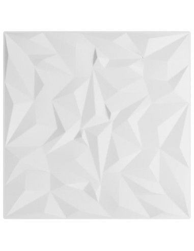 Pannelli Murali 48 pz Bianchi 50x50 cm XPS 12 m² Ametista