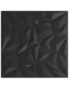 Pannelli Murali 24 pz Neri 50x50 cm XPS 6 m² Ametista 2