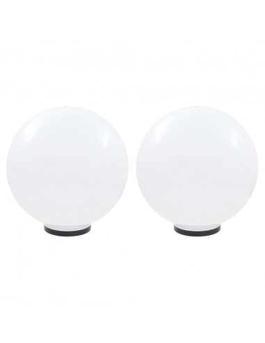Set Lampade a LED Sferiche 2 pz 50 cm in PMMA