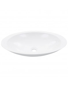 Lavandino 59,3x35,1x10,7 cm Blocco in Marmo/Minerale Bianco 2