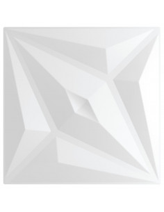 Pannelli Murali 12 pz Bianchi 50x50 cm XPS 3 m² Stella 2