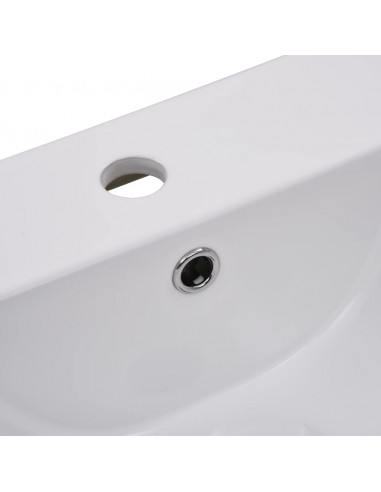Lavabo da Incasso 42x39x18 cm in Ceramica Bianco