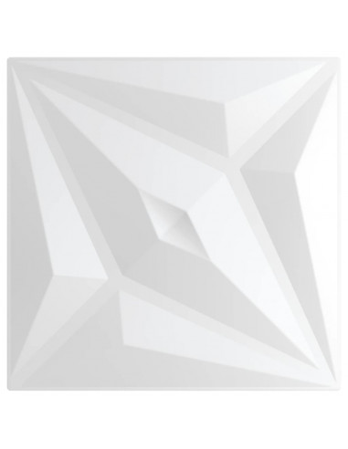Pannelli Murali 48 pz Bianchi 50x50 cm XPS 12 m² Stella