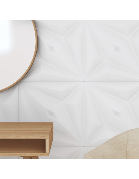 Pannelli Murali 48 pz Bianchi 50x50 cm XPS 12 m² Stella