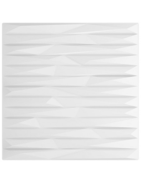 Pannelli Murali 12 pz Bianchi 50x50 cm XPS 3 m² Pietra