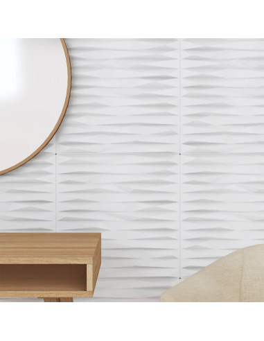 Pannelli Murali 12 pz Bianchi 50x50 cm XPS 3 m² Pietra