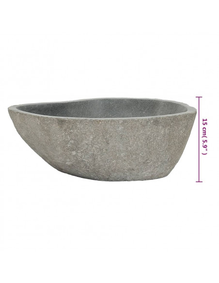 Lavandino in Pietra di Fiume Ovale 37-46 cm