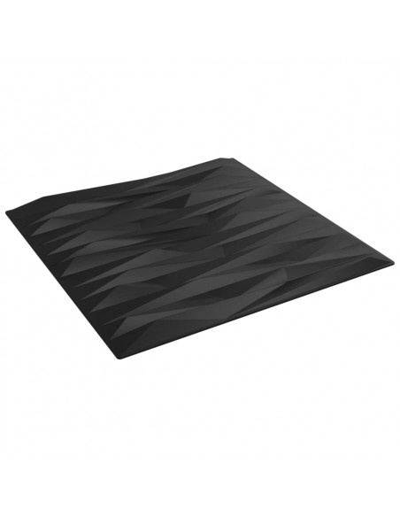 Pannelli Murali 48 pz Neri 50x50 cm XPS 12 m² Pietra