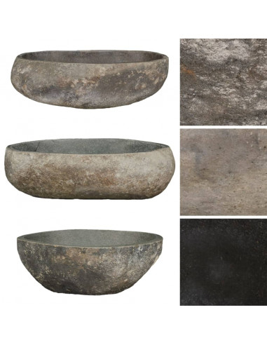 Lavandino in Pietra di Fiume Ovale 45-53 cm