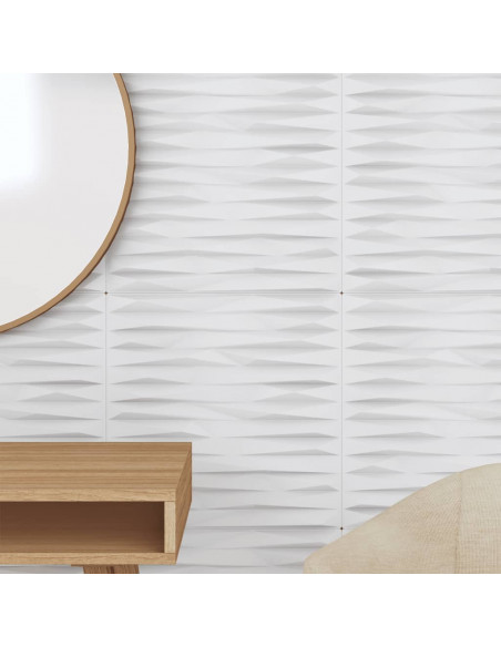 Pannelli Murali 24 pz Bianchi 50x50 cm XPS 6 m² Pietra