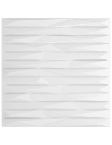 Pannelli Murali 48 pz Bianchi 50x50 cm XPS 12 m² Pietra