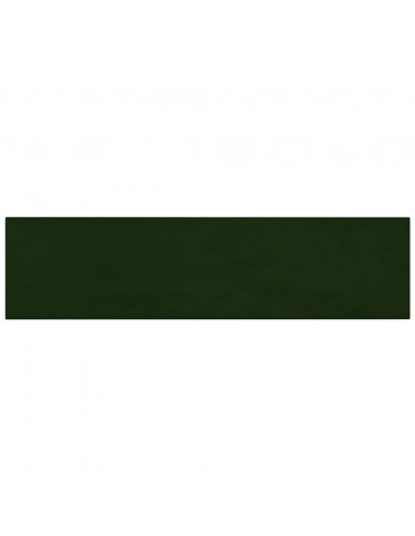 Pannelli Murali 12 pz Verde Scuro 60x15 cm Velluto 1,08 m²