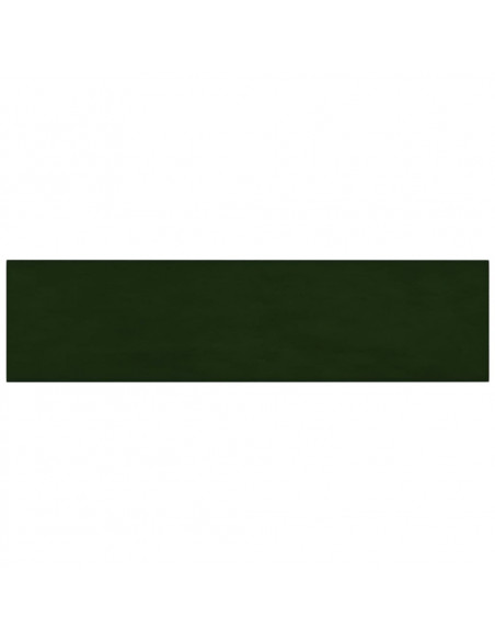 Pannelli Murali 12 pz Verde Scuro 60x15 cm Velluto 1,08 m²