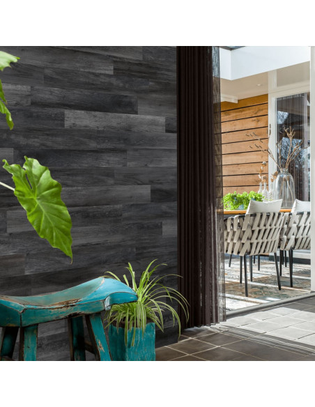 WallArt Listoni Effetto Legno Rovere Barnwood Grigio Cenere