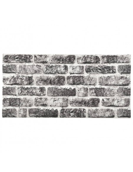 Pannelli Murali 3D con Mattoni Grigio Scuro 11 pz EPS