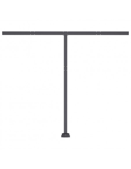 Tenda da Sole Retrattile Manuale con LED 300x250 cm Antracite