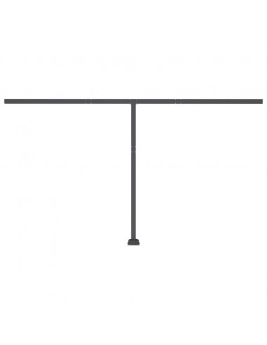 Tenda Retrattile Manuale Autoportante 400x300 cm Blu/Bianco