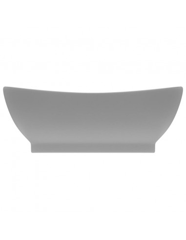 Lavabo con Troppopieno Ovale Turchese Grigio 58,5x39 cm Ceramica