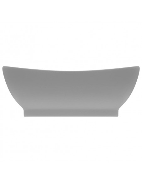 Lavabo con Troppopieno Ovale Turchese Grigio 58,5x39 cm Ceramica