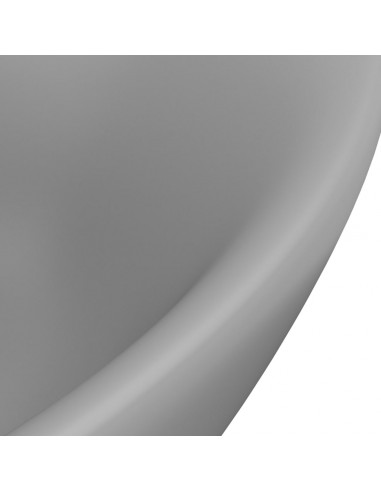 Lavabo con Troppopieno Ovale Turchese Grigio 58,5x39 cm Ceramica