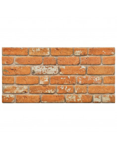 Pannelli Murali 3D con Design Mattoni Marrone Chiaro 11 pz EPS 2