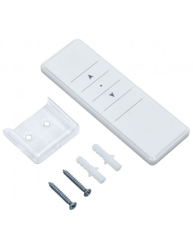 Tenda da Sole Retrattile Automatica con Pali 3x2,5m Blu/ Bianca