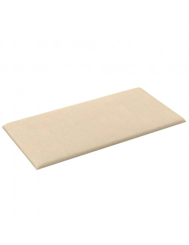 Pannelli Murali 12 pz Crema 60x30 cm in Tessuto 2,16 m²