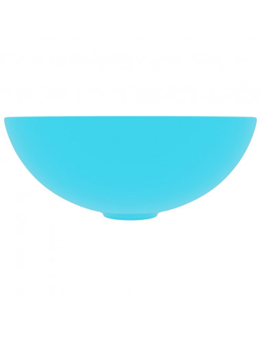 Lavandino da Bagno in Ceramica Verde Chiaro Rotondo