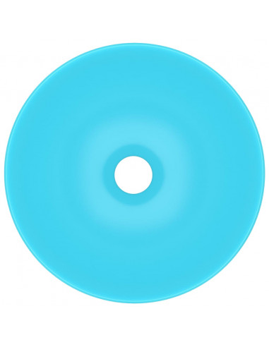 Lavandino da Bagno in Ceramica Verde Chiaro Rotondo