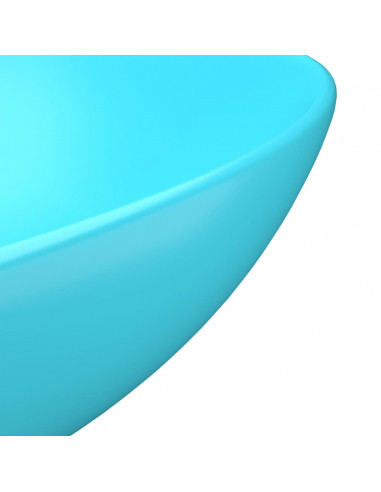 Lavandino da Bagno in Ceramica Verde Chiaro Rotondo