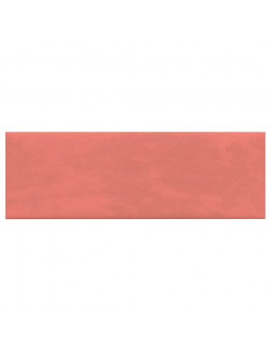 Pannelli Murali 12 pz Rosa 90x30 cm Velluto 3,24 m²