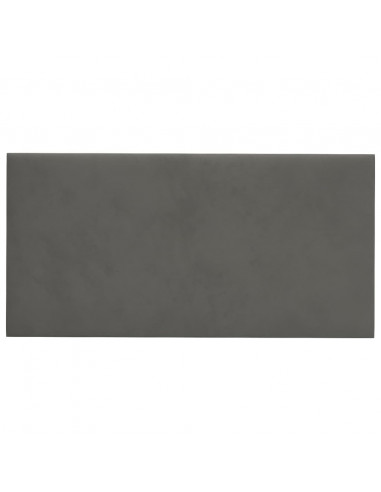 Pannelli Murali 12 pz Grigio Scuro 60x30 cm in Velluto 2,16 m²