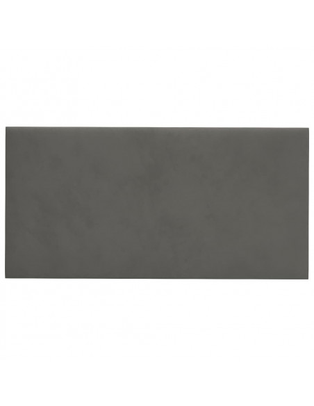 Pannelli Murali 12 pz Grigio Scuro 60x30 cm in Velluto 2,16 m²