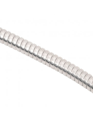 Tubo da Giardino con Ugello Spray Argento 0,6" 15 m in Acciaio