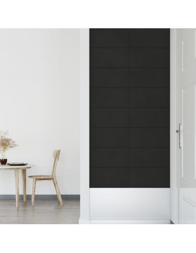 Pannelli Murali 12 pz Neri 60x30 cm in Velluto 2,16 m²