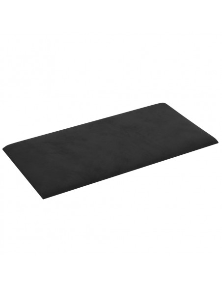 Pannelli Murali 12 pz Neri 60x30 cm in Velluto 2,16 m²