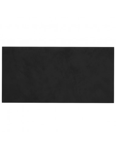 Pannelli Murali 12 pz Neri 30x15 cm Velluto 0,54 m²