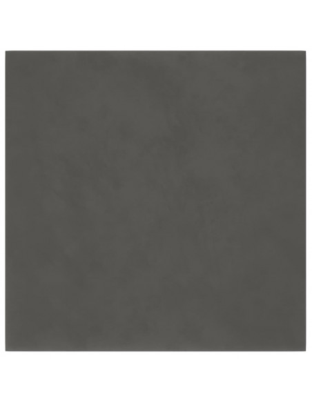 Pannelli Murali 12 pz Grigio Scuro 30x30 cm in Velluto 1,08 m²