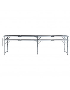 Tavolo da Beer Pong Pieghevole con Tazze e Palline 240 cm 2