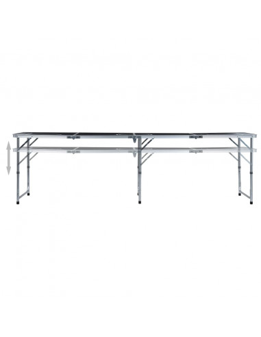 Tavolo da Beer Pong Pieghevole con Tazze e Palline 240 cm