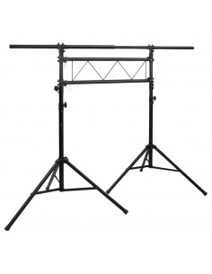 Stativo per Luci Nero 238x115x(180-300) cm Acciaio 2