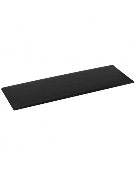 Pannelli Murali 12 pz Neri 90x30 cm in Similpelle 3,24 m²