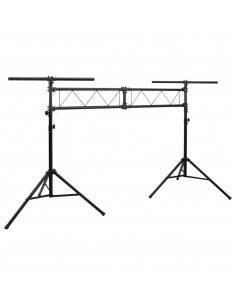 Stativo per Luci Nero 338x115x(180-300) cm Acciaio 2