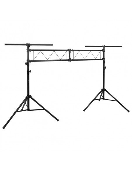 Stativo per Luci Nero 338x115x(180-300) cm Acciaio