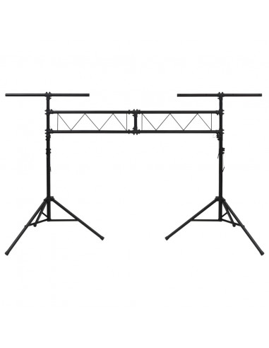 Stativo per Luci Nero 338x115x(180-300) cm Acciaio