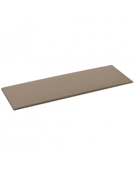Pannelli Murali 12 pz Cappuccino 90x30 cm in Similpelle 3,24 m²