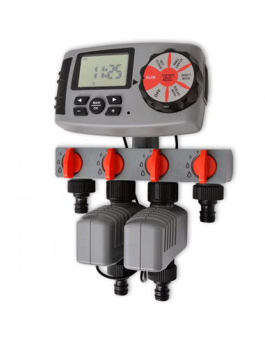 Timer Automatico di Irrigazione con 4 Stazioni 3 V