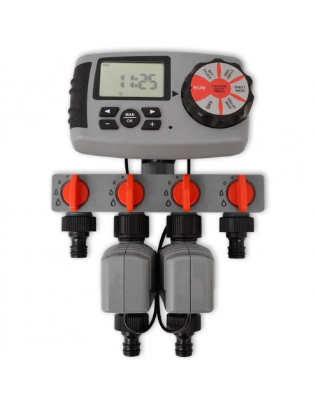 Timer Automatico di Irrigazione con 4 Stazioni 3 V