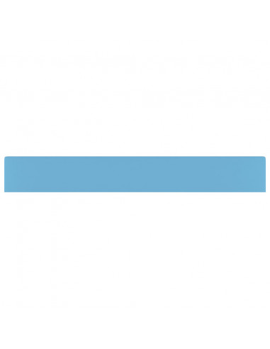 Lavandino con Foro Rubinetto Azzurro Opaco 60x46 cm in Ceramica